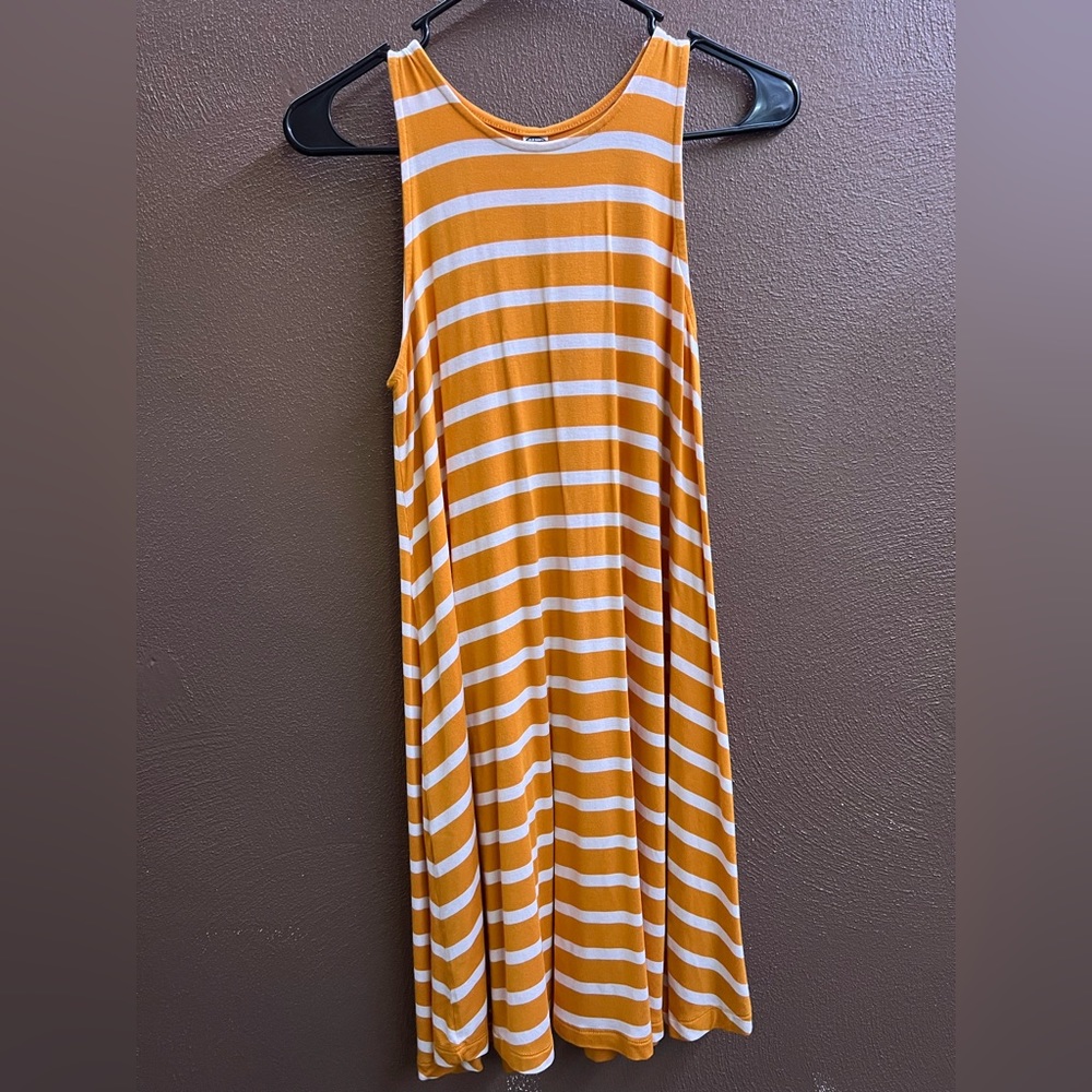 Striped tank tshirt dress